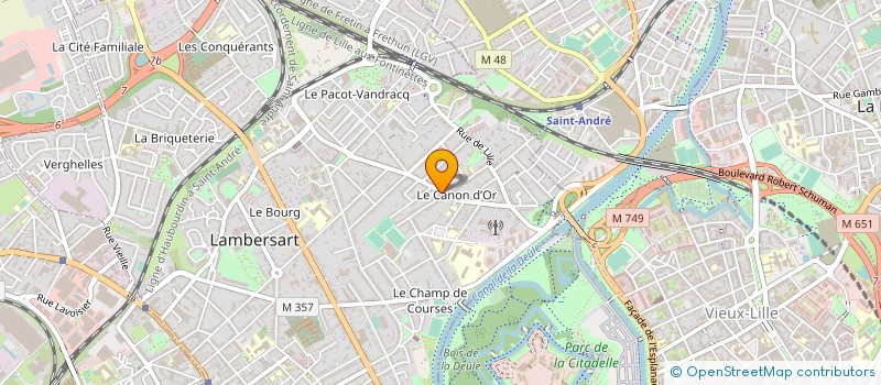 localisation de l'entreprise CALI à LAMBERSART