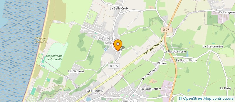 localisation de l'entreprise CALI  BREVILLE-SUR-MER