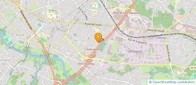 localisation de l'entreprise CALI  VERTOU