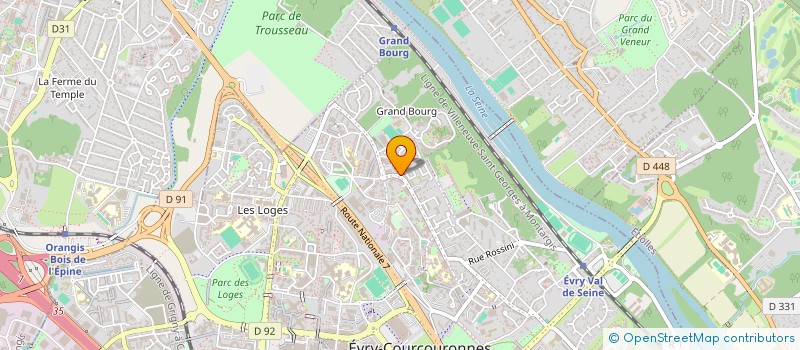 localisation de l'entreprise CALI  EVRY-COURCOURONNES