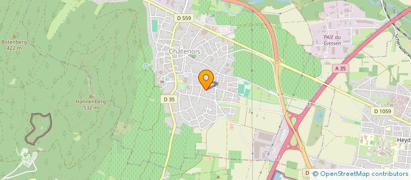 localisation de l'entreprise CALI & COCO  CHATENOIS