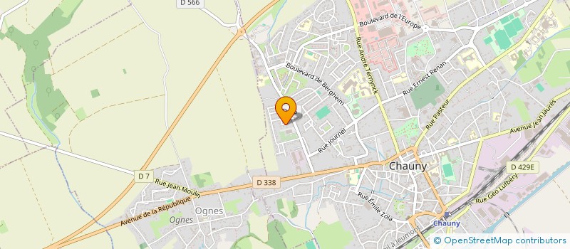 localisation de l'entreprise CALI COMPAGNY à CHAUNY