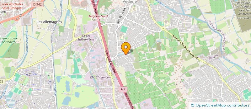 localisation de l'entreprise CALI-ESCULAPE  VEDENE