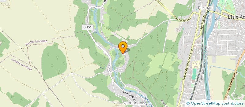 localisation de l'entreprise CALI LOC  VALMONDOIS