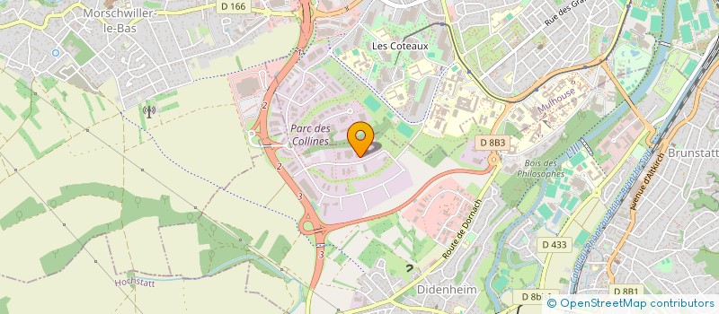 localisation de l'entreprise CALI SPAS  BRUNSTATT-DIDENHEIM