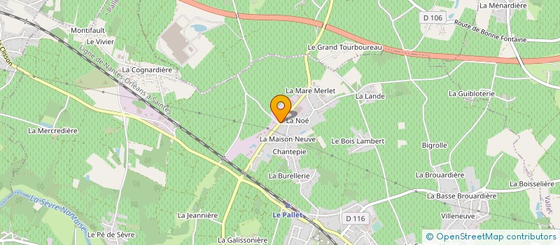 localisation de l'entreprise CALIA à PALLET (LE)