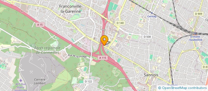 localisation de l'entreprise CALIA ET COMPAGNIE à SANNOIS