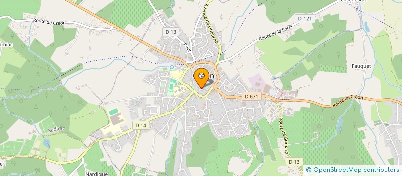 localisation de l'entreprise CALIANNE  CREON