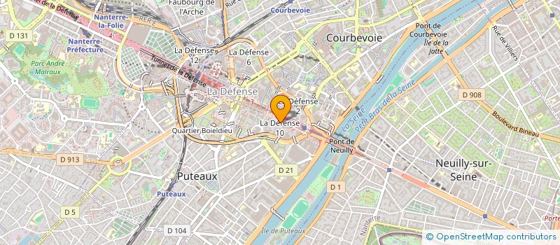 localisation de l'entreprise CALIATYS à COURBEVOIE
