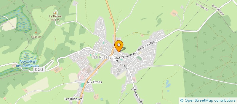 localisation de l'entreprise CALIAURI  LE RUSSEY