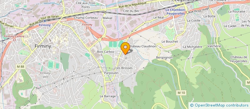 localisation de l'entreprise CALIBAT  LE CHAMBON-FEUGEROLLES