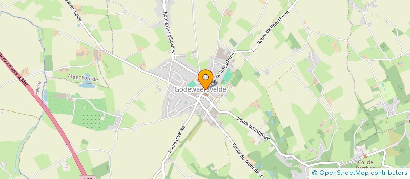 localisation de l'entreprise CALIBOU  GODEWAERSVELDE