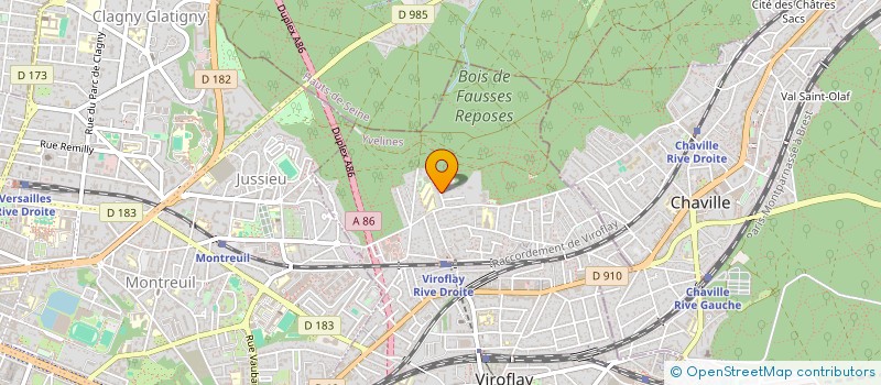 localisation de l'entreprise CALIBRATION à VIROFLAY