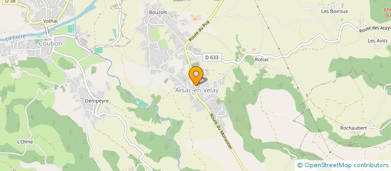 localisation de l'entreprise CALIBRIUS  ARSAC-EN-VELAY