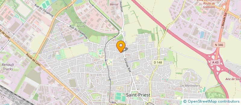 localisation de l'entreprise CALIBU  SAINT-PRIEST