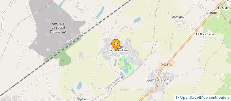 localisation de l'entreprise CALICA  LUCHE-THOUARSAIS