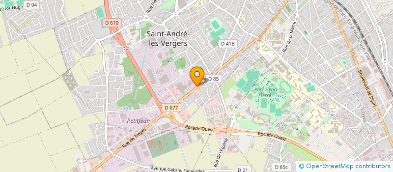 localisation de l'entreprise CALICAR  SAINT-ANDRE-LES-VERGERS