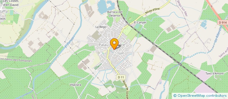 localisation de l'entreprise CALICE à PALAU-DEL-VIDRE