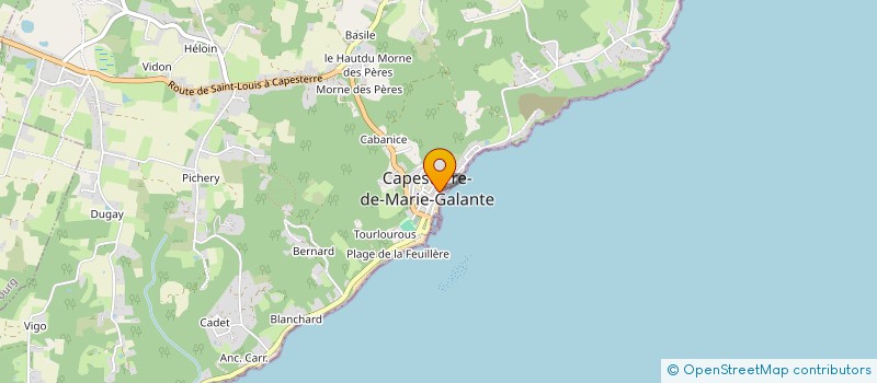 localisation de l'entreprise CALICE-GALETS à CAPESTERRE-DE-MARIE-GALANTE