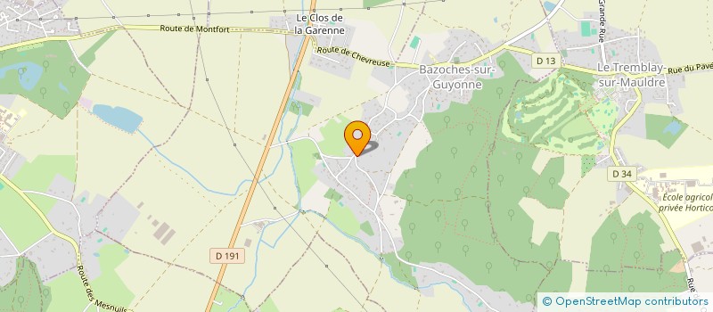 localisation de l'entreprise CALICE IMMO à BAZOCHES-SUR-GUYONNE