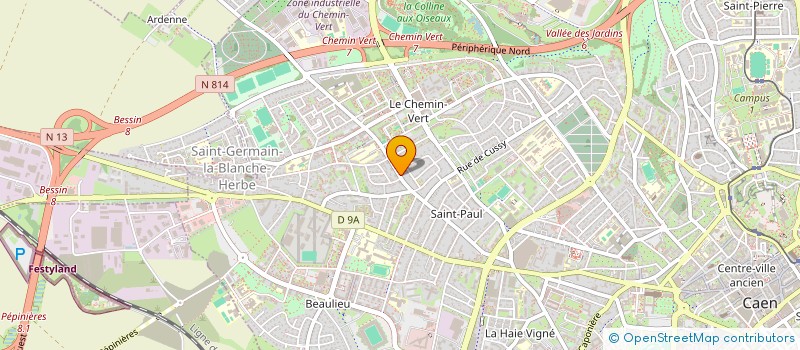 localisation de l'entreprise CALICOCO à CAEN