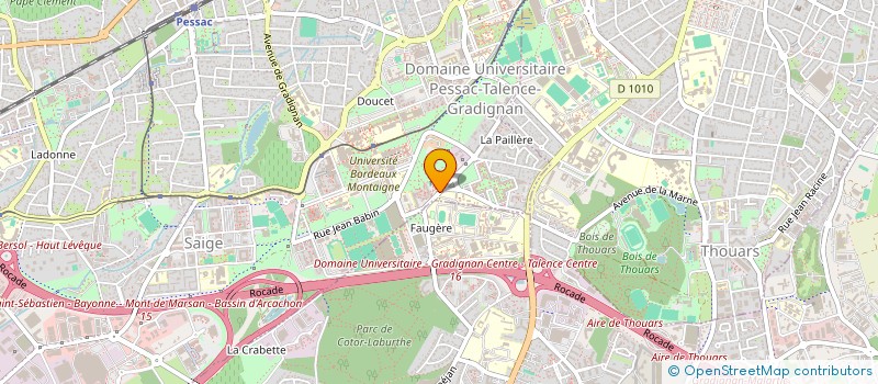 localisation de l'entreprise CALICONTE à PESSAC