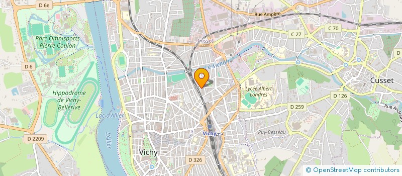 localisation de l'entreprise CALIDIS à VICHY