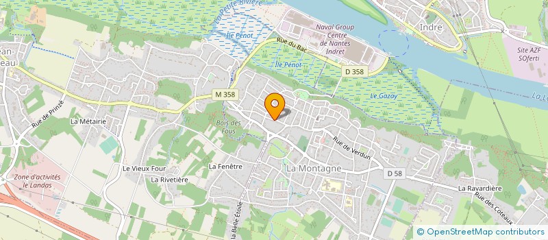 localisation de l'entreprise CALIDRIS  LA MONTAGNE