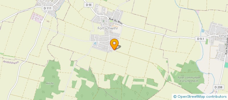 localisation de l'entreprise CALIE  URSCHENHEIM