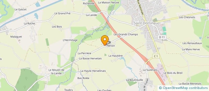 localisation de l'entreprise CALIE  SAINT-DOMINEUC