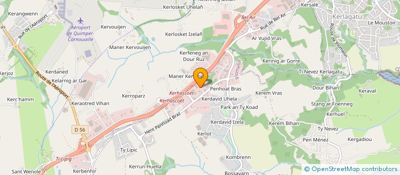 localisation de l'entreprise CALIE  PLOMELIN