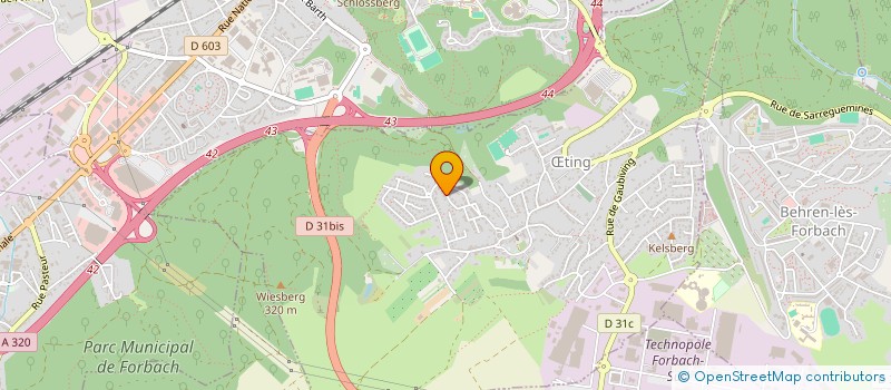 localisation de l'entreprise CALIEL  TING