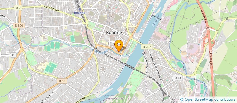 localisation de l'entreprise CALIENTE  ROANNE