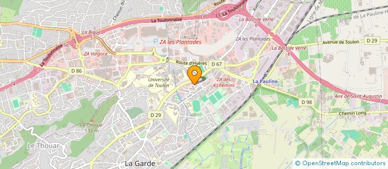 localisation de l'entreprise CALIENZO à LA GARDE