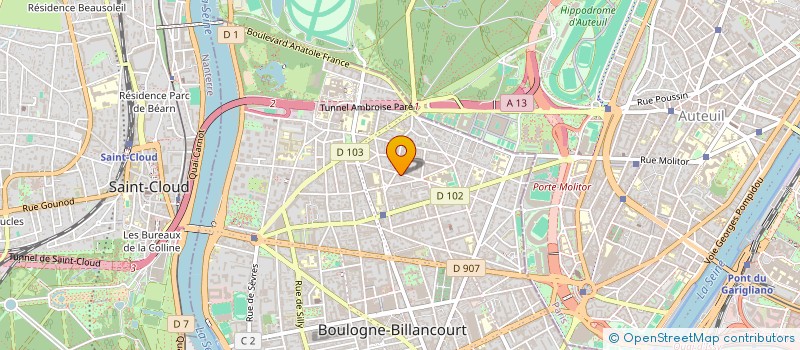 localisation de l'entreprise CALIESSE à BOULOGNE-BILLANCOURT