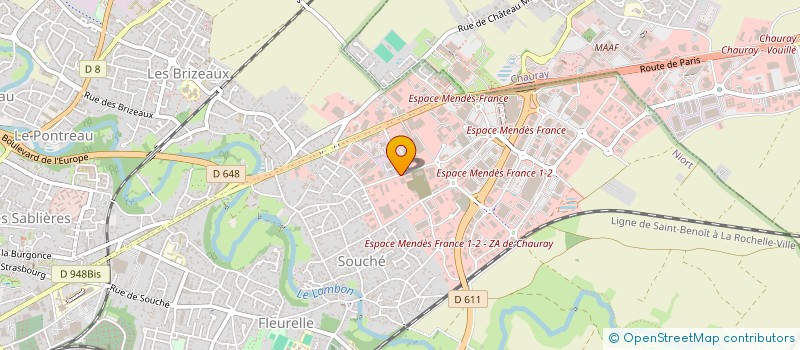localisation de l'entreprise CALIFERM' à NIORT