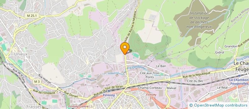 localisation de l'entreprise CALIFI ET PAR ABREVIATION SCI CARROSSERIE LIOGIER FIRMINY  FIRMINY