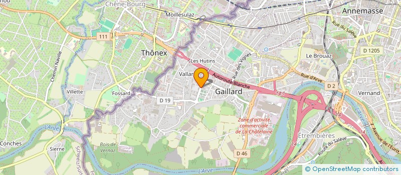 localisation de l'entreprise CALIFLO à GAILLARD