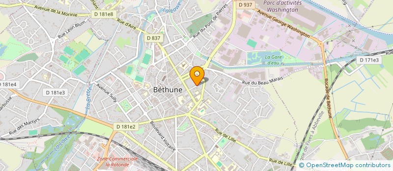 localisation de l'entreprise CALIFORMIA à BETHUNE