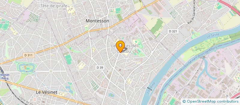 localisation de l'entreprise CALIFORNIA  CHATOU