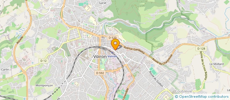 localisation de l'entreprise CALIFORNIA GYM à VOIRON