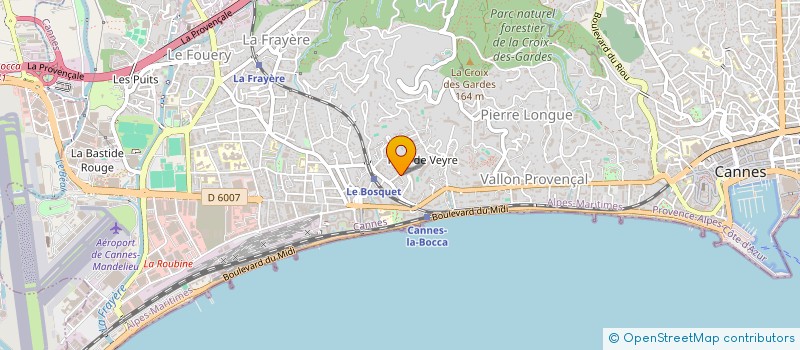 localisation de l'entreprise CALIFORNIA IMMOBILIER à CANNES