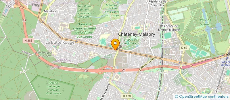 localisation de l'entreprise CALIFORNIA SUN 92  CHATENAY-MALABRY