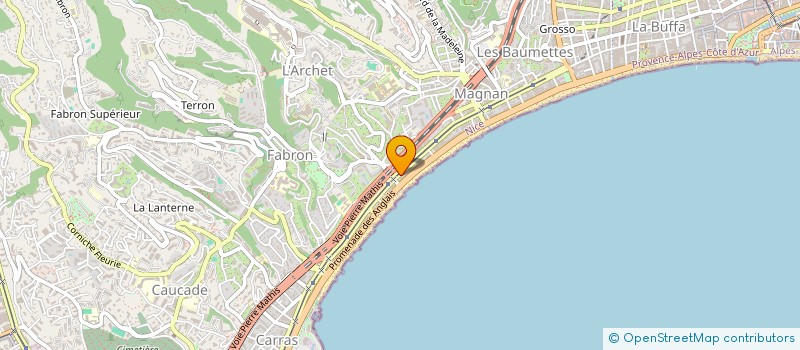 localisation de l'entreprise CALIFORNIA WEB à NICE
