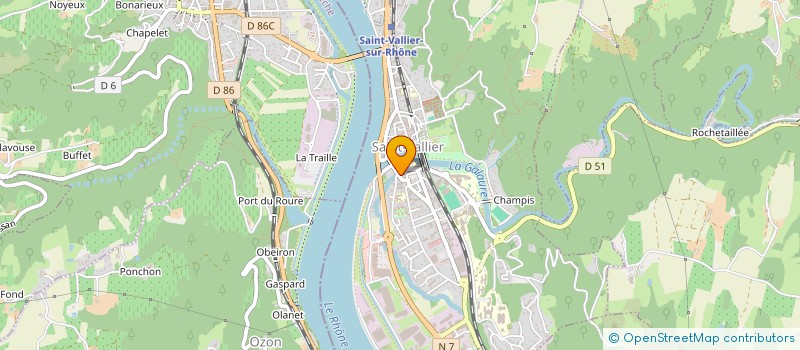 localisation de l'entreprise CALIFORNIAN COFFEE  SAINT-VALLIER