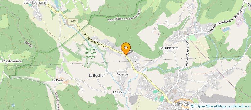 localisation de l'entreprise CALIFORNIAN DAHU à SAINT-ETIENNE-DE-CROSSEY