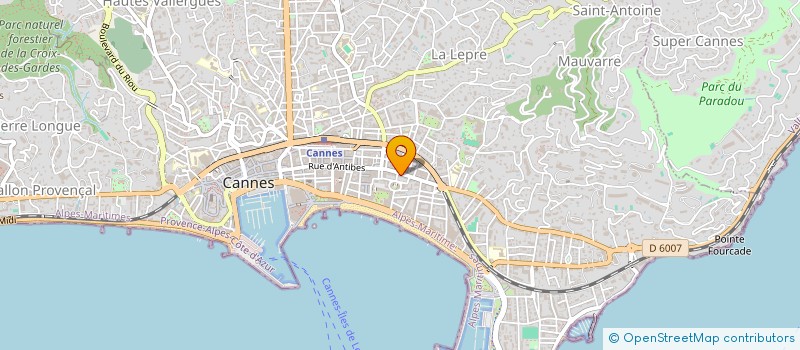 localisation de l'entreprise CALIFORNIE OPTIQUE à CANNES
