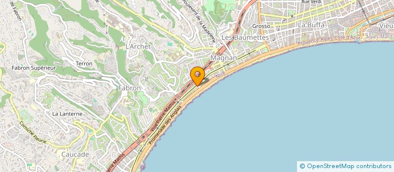 localisation de l'entreprise CALIFORNIE VOYAGES à NICE
