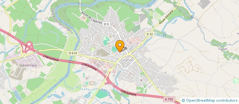 localisation de l'entreprise CALIFRUIT  GIGNAC