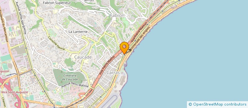 localisation de l'entreprise CALIFRUITS  NICE
